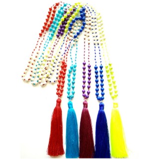 50 pieces free shipping all color mix stone beads tassels necklaces pendant